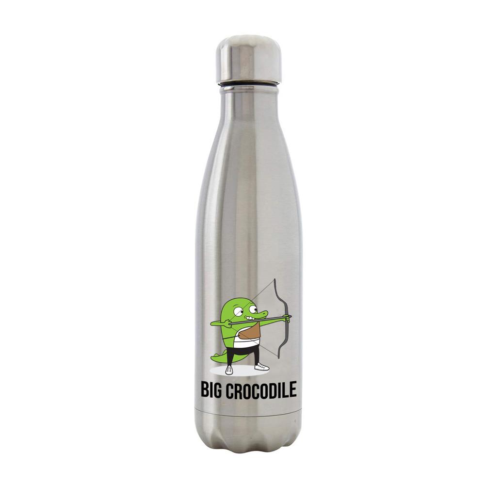 Bottle - Silver Metal Bottle - Choose Your Croc