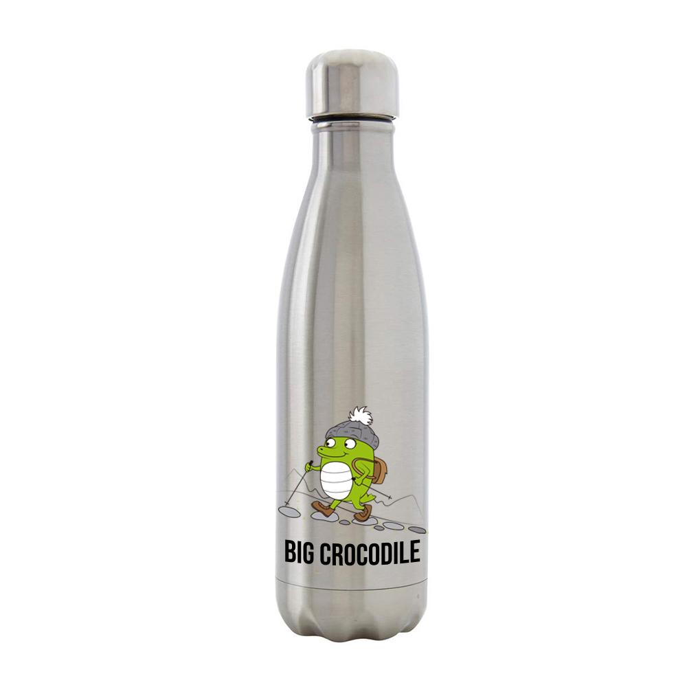Bottle - Silver Metal Bottle - Choose Your Croc
