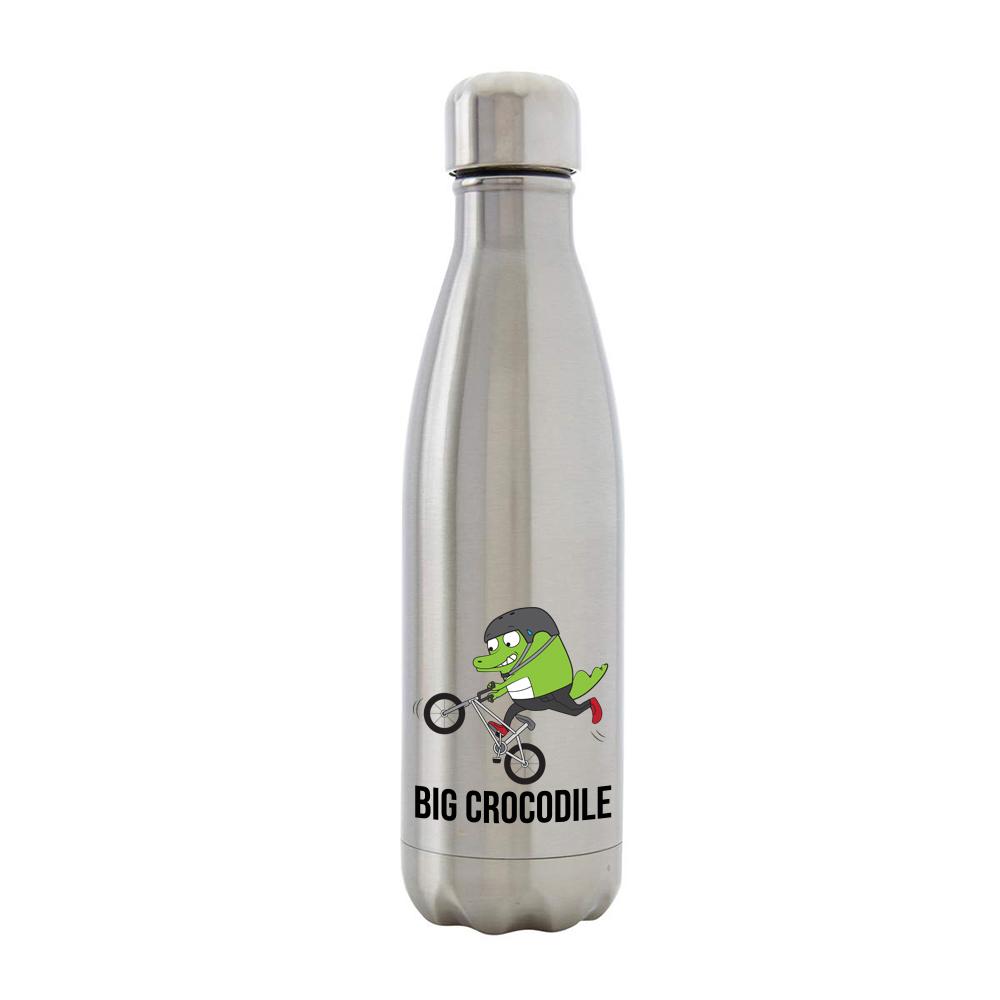 Bottle - Silver Metal Bottle - Choose Your Croc