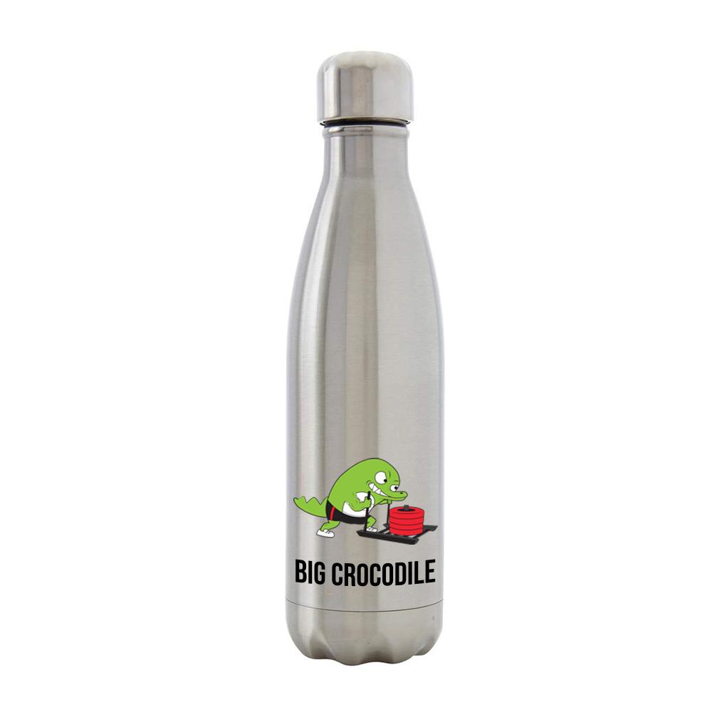 Bottle - Silver Metal Bottle - Choose Your Croc