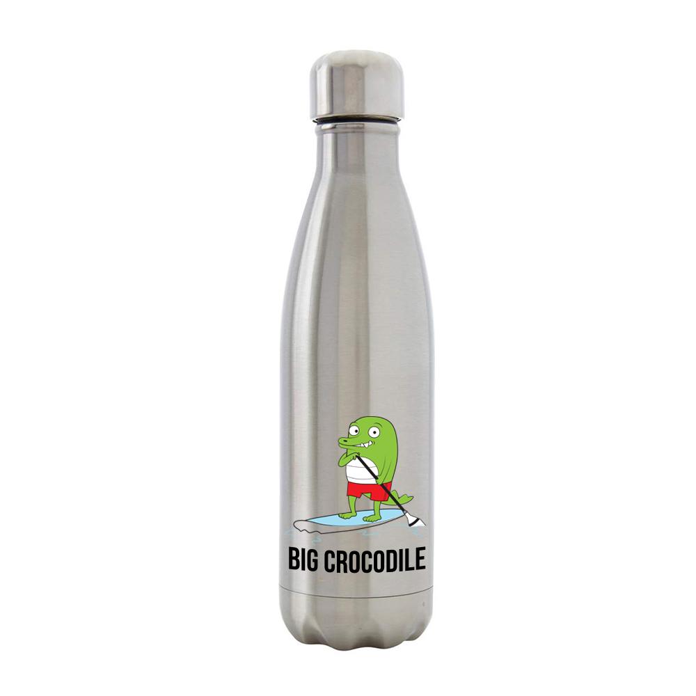 Bottle - Silver Metal Bottle - Choose Your Croc