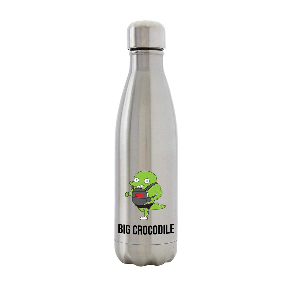 Bottle - Silver Metal Bottle - Choose Your Croc