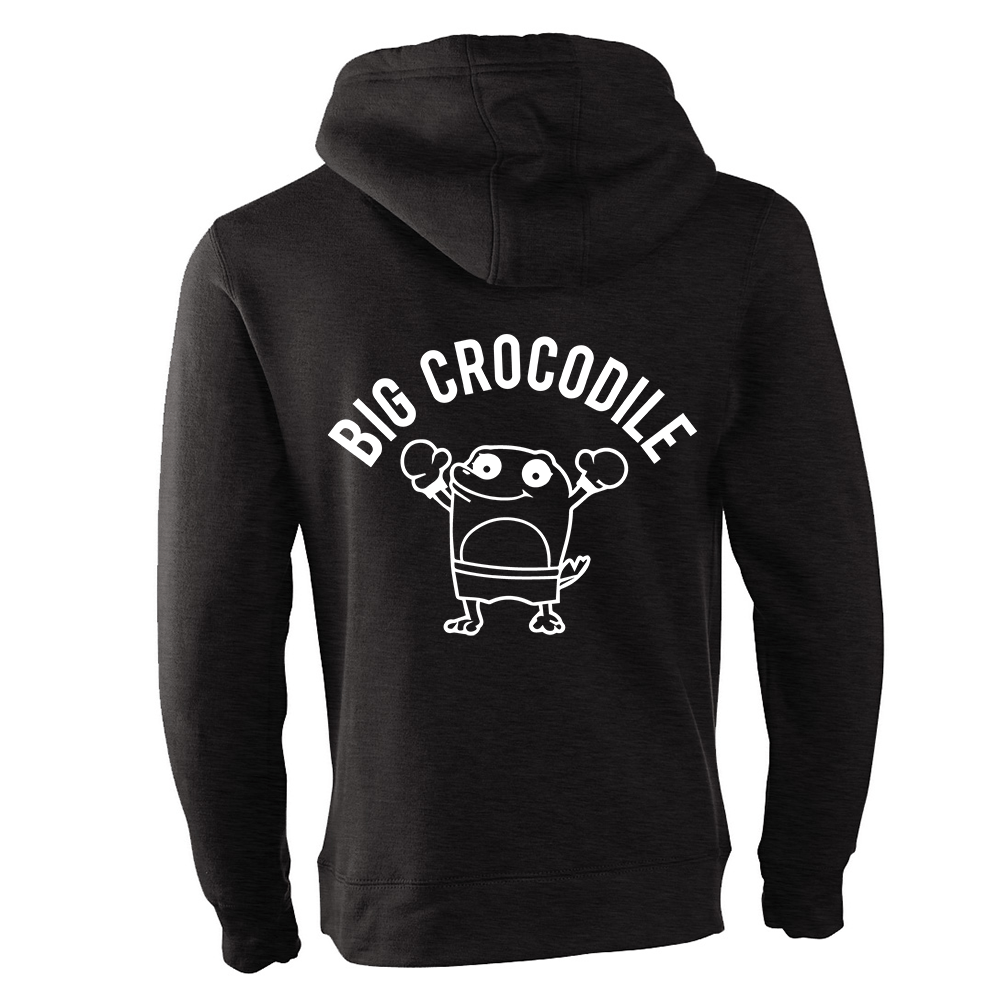 Boxer Fleece Lined Zip Up Hoodie - Big Crocodile
