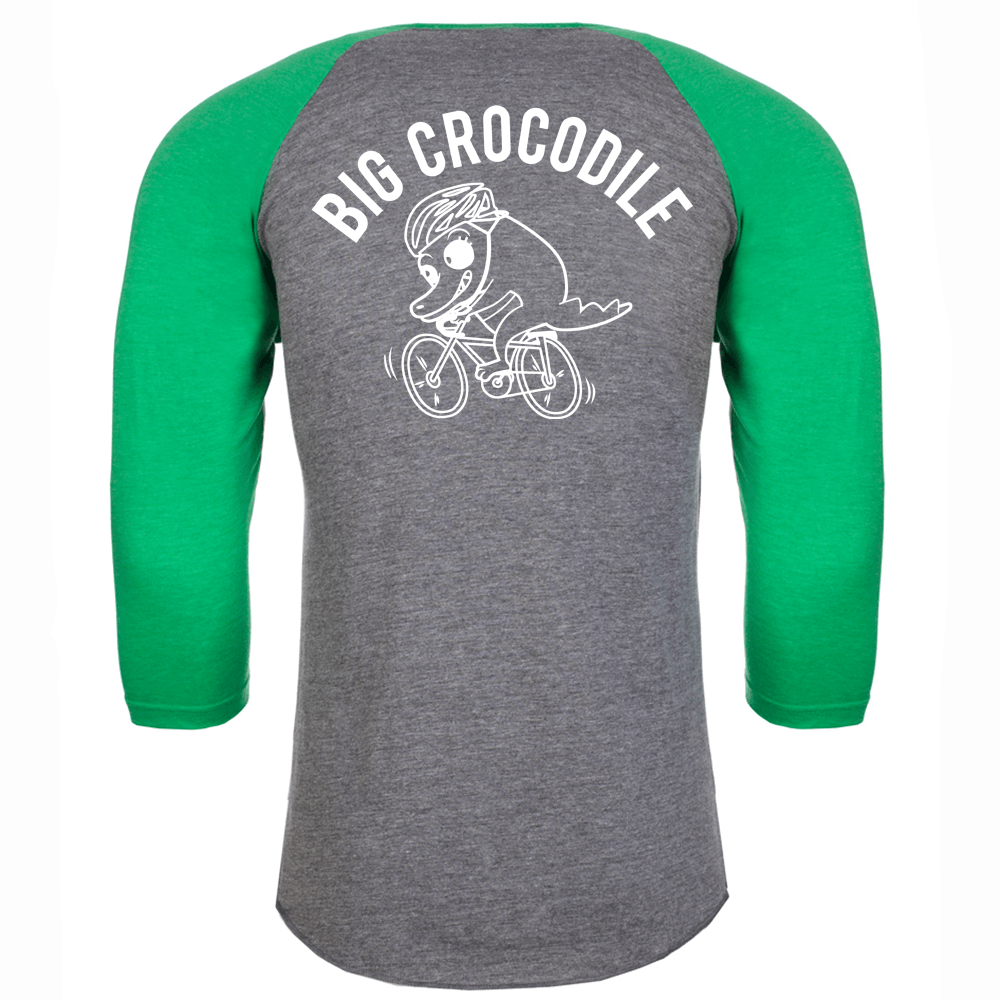 Cyclist Baseball Top - Big Crocodile