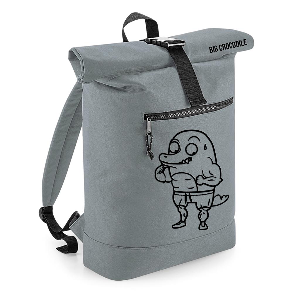 Grey - Roll Top Ruck Sack - Choose Your Croc