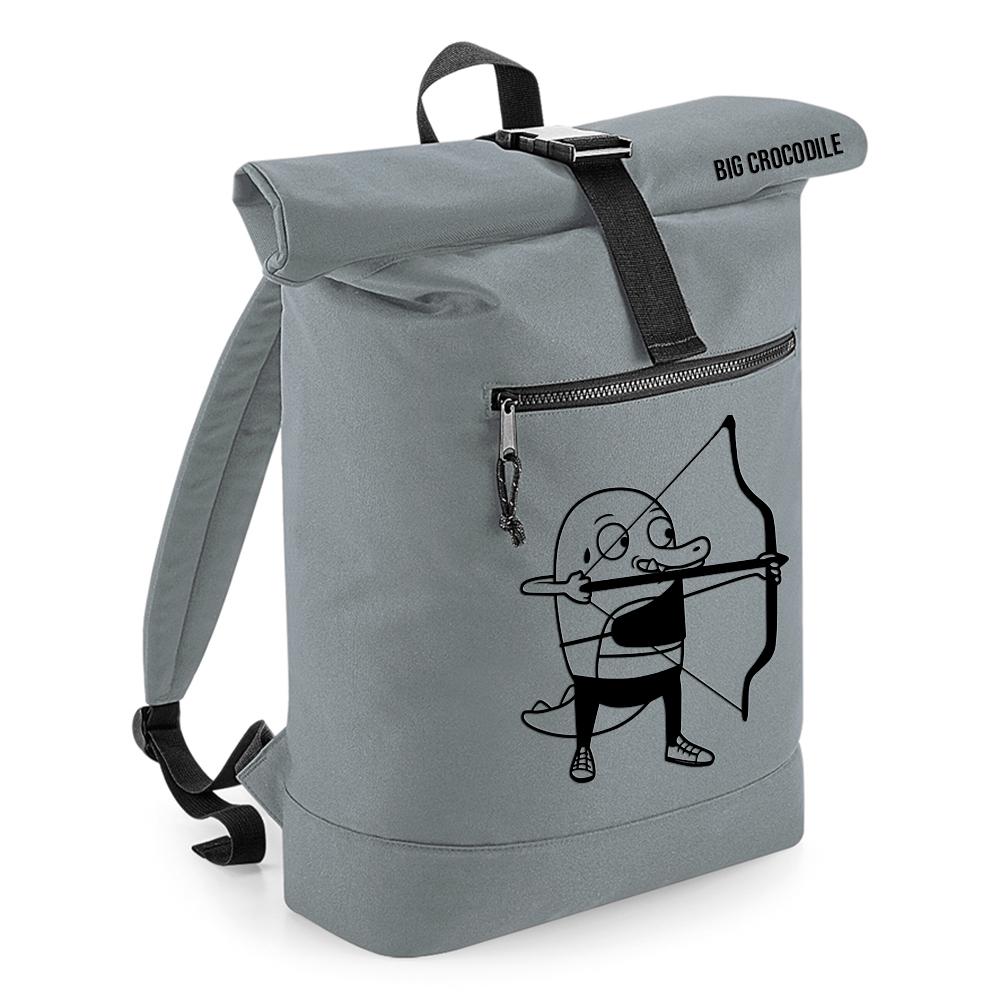 Grey - Roll Top Ruck Sack - Choose Your Croc