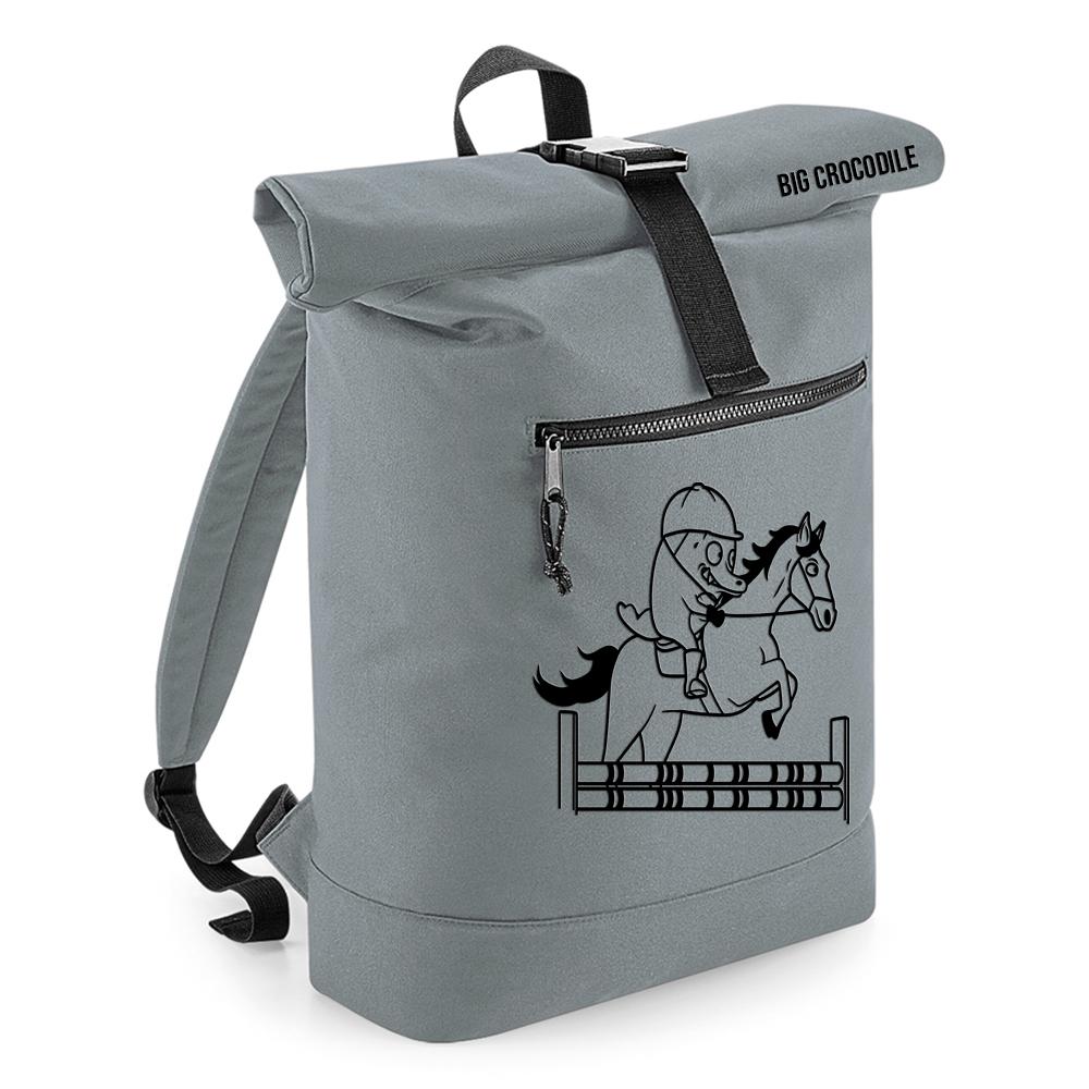 Grey - Roll Top Ruck Sack - Choose Your Croc