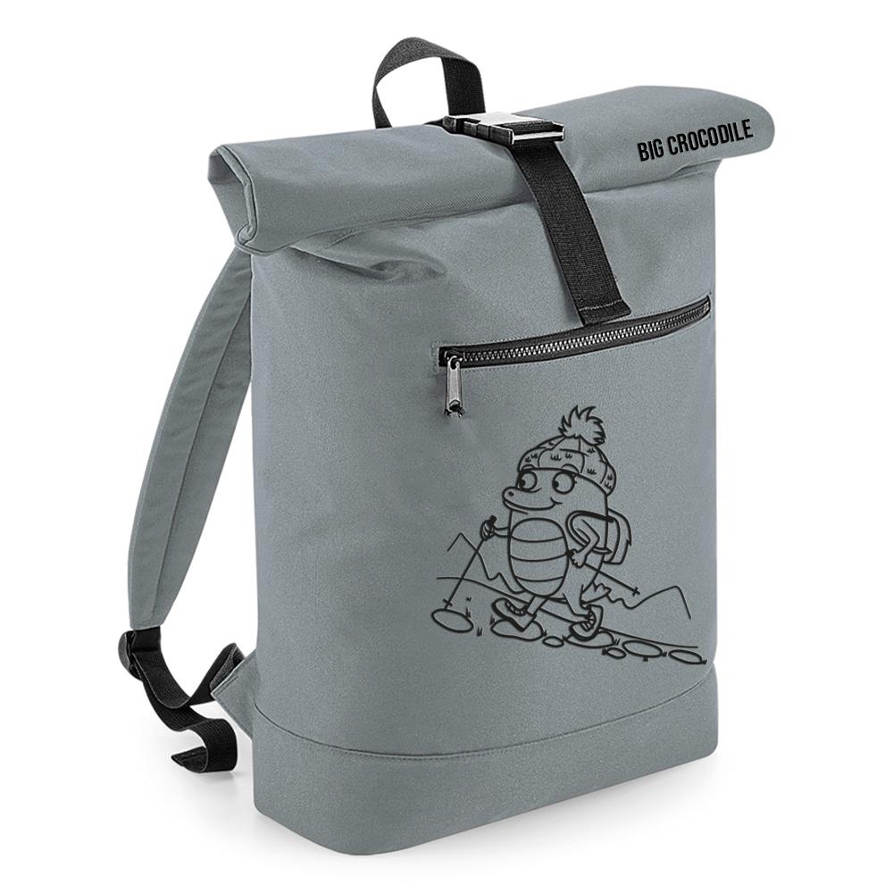 Grey - Roll Top Ruck Sack - Choose Your Croc