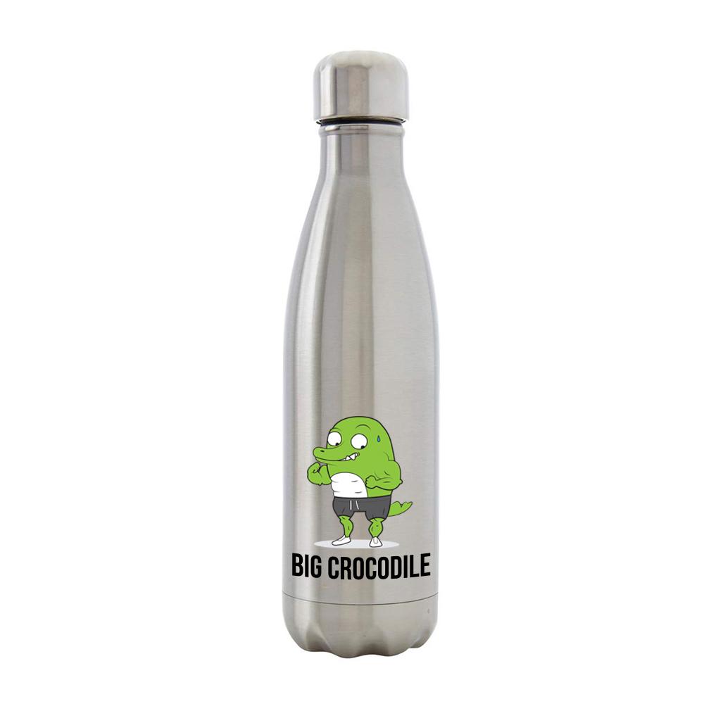 Hench Croc - Silver Metal Bottle