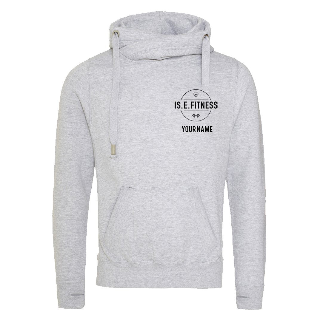 Hoodie - IS.E.FITNESS Cross Over Neck Hoodie