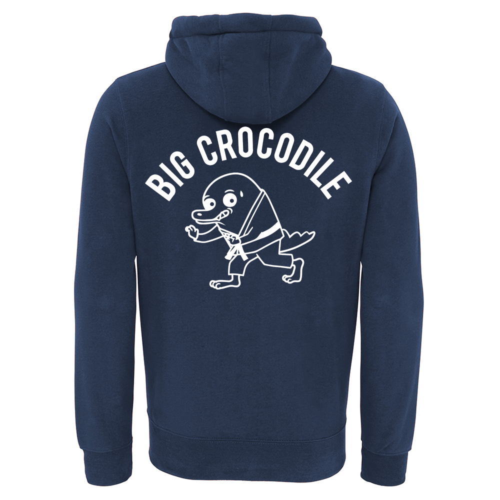 Jiu Jitsu Fleece Lined Zip Up Hoodie - Big Crocodile