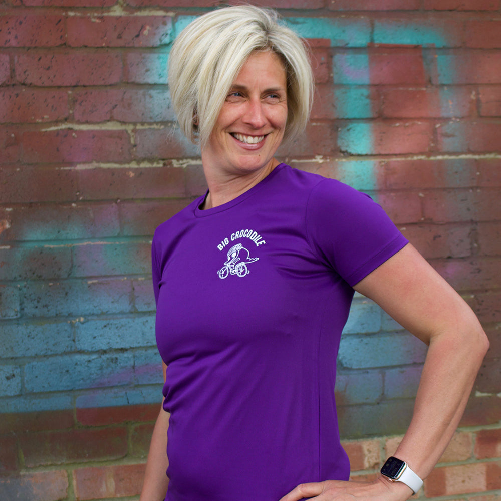Sports Style Recycled Fabric Ladies Fit T shirt - Choose your Croc