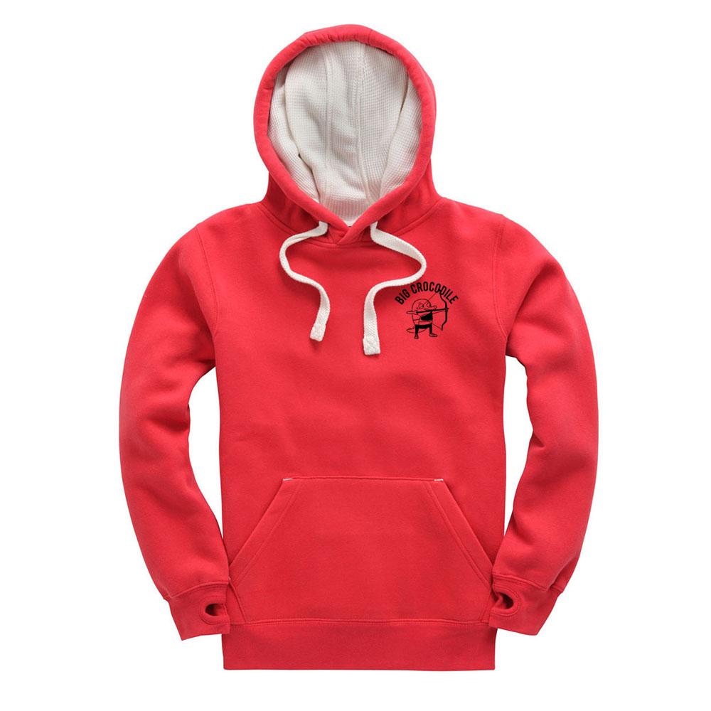 Custom Croc Luxury Hoodie Red Big Crocodile