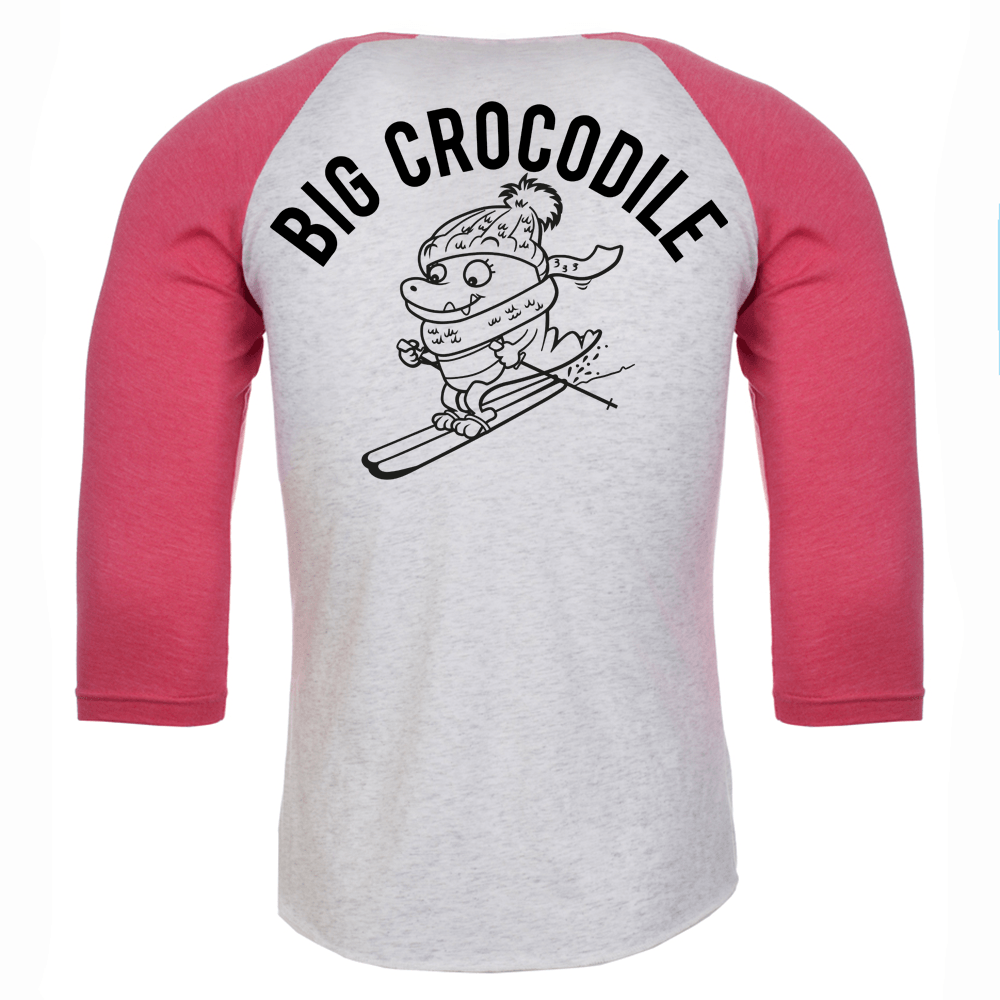 Pink/white marl Baseball - choose your croc - Big Crocodile