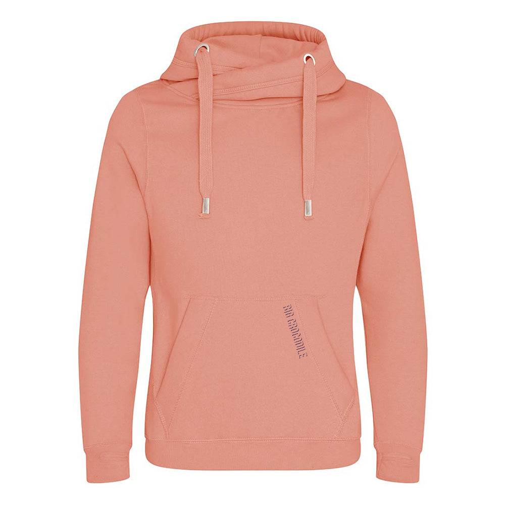 Cross Over Neck Hoodie