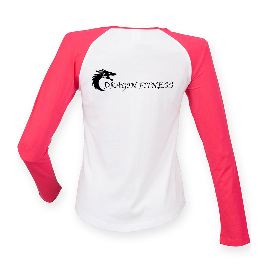 Dragon Fitness - Ladies baseball top