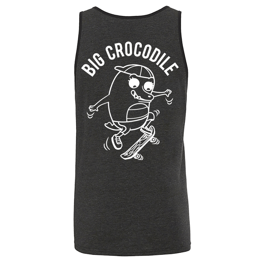 Skateboarder Mens Vest - Big Crocodile