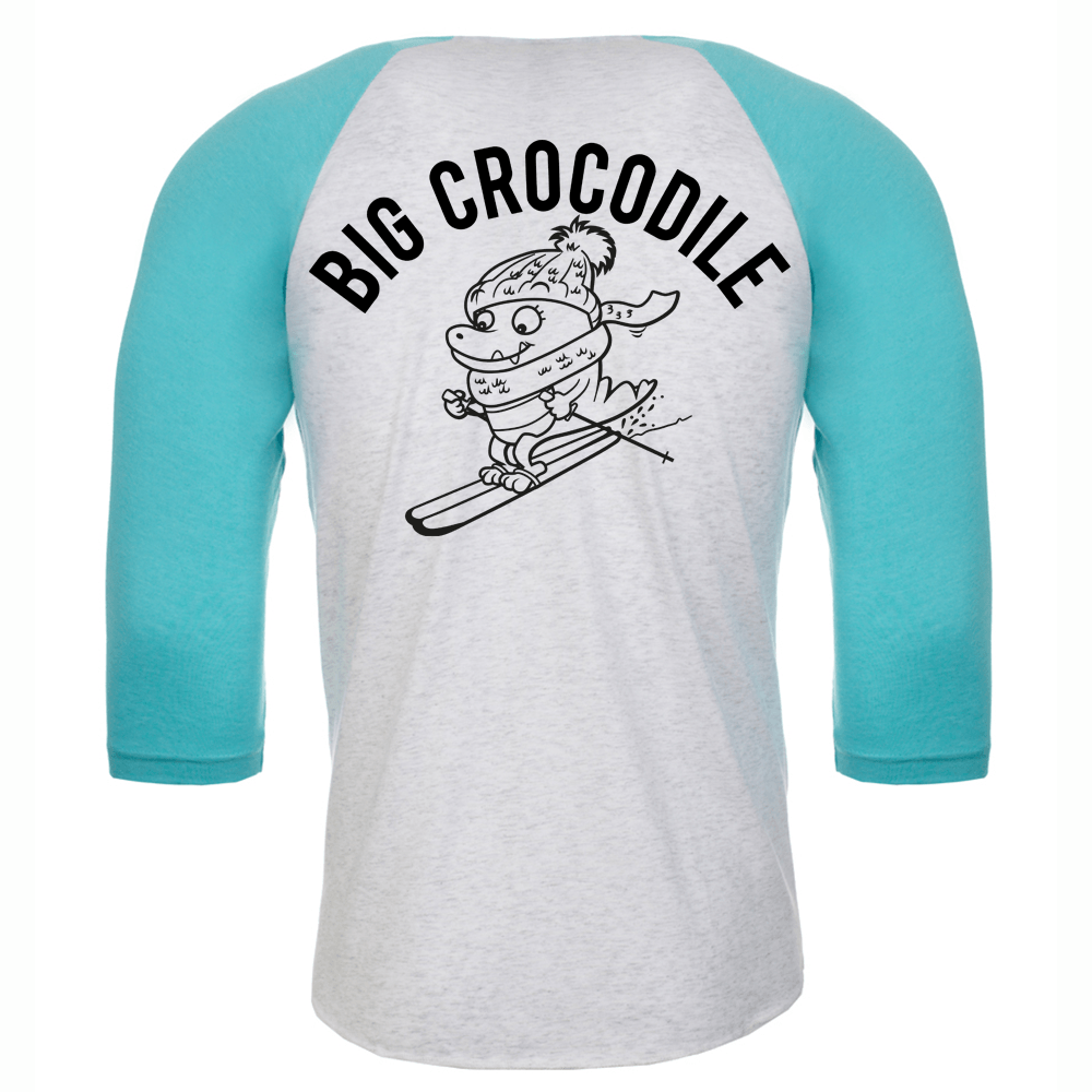 Skier Baseball Top - Big Crocodile