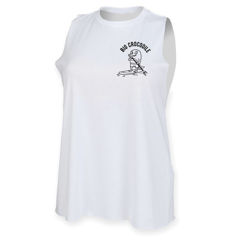 Stand Up Paddle Board High Neck Muscle Vest - Big Crocodile