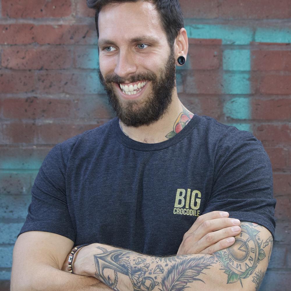 Gold Logo Classic Tee - Big Crocodile