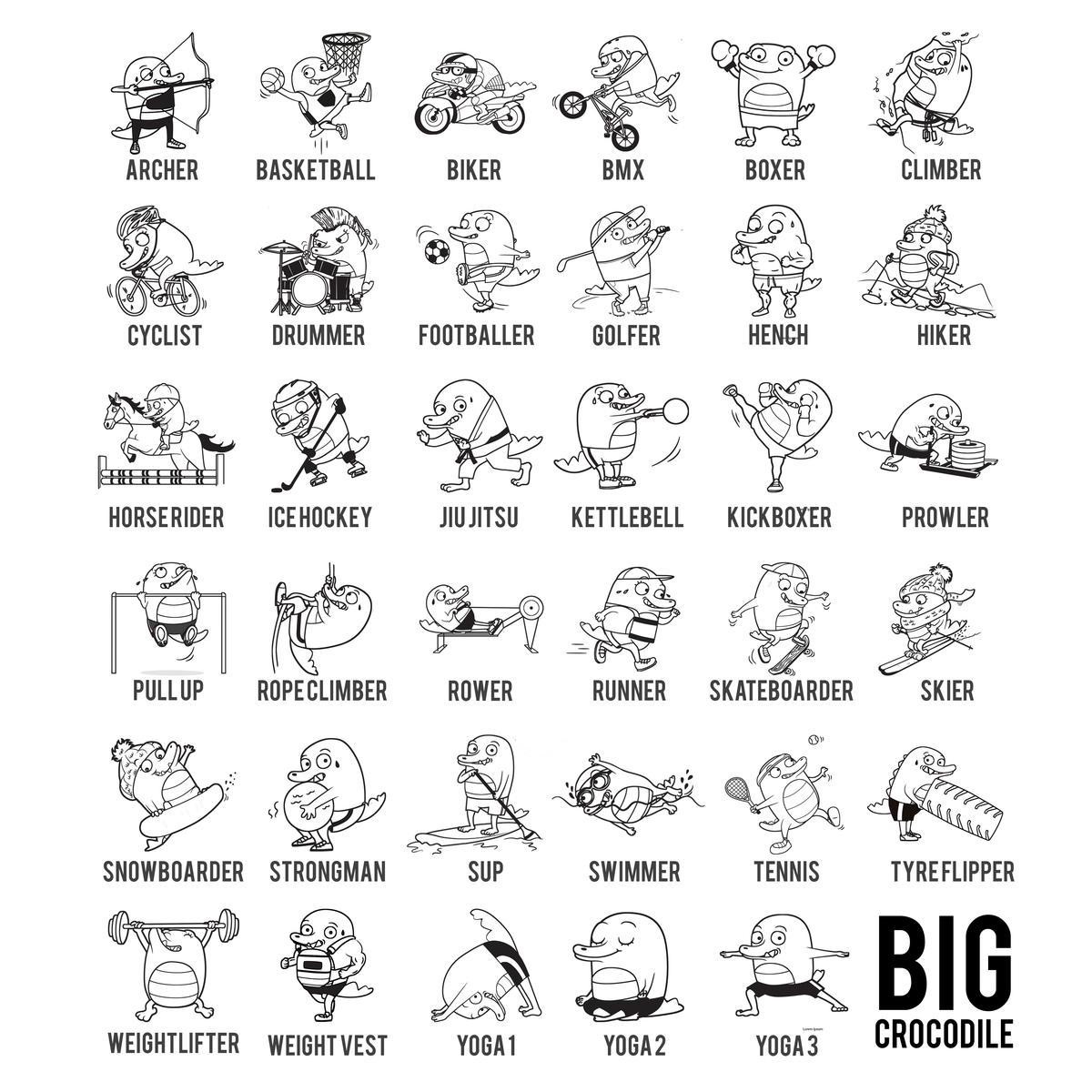 T Shirt - Quad T Shirt - 4 Crocs Of Your Choice