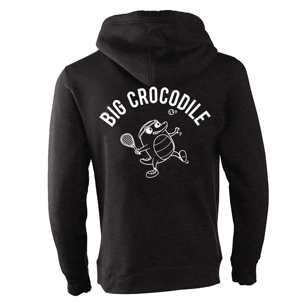 Tennis Fleece Lined Zip Up Hoodie - Big Crocodile
