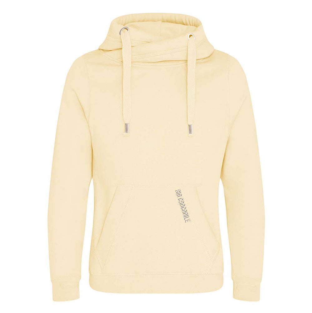 Cross Over Neck Hoodie
