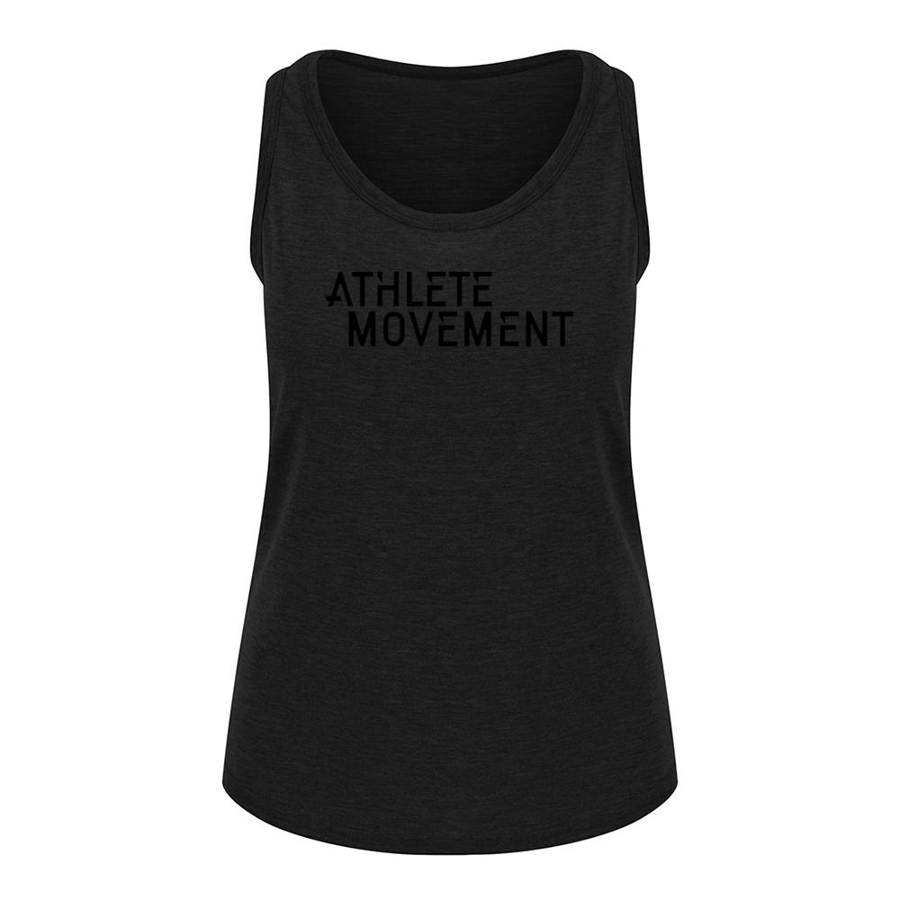 Vest - Athlete Movement Black Print Racer Back Vest