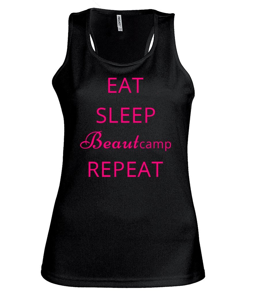 Vest - Beautcamp Vest - Eat Sleep Beautcamp Repeat