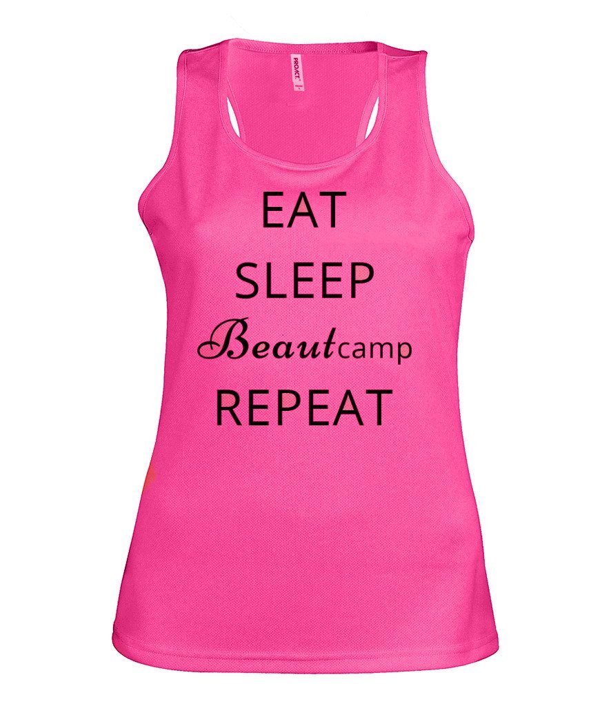 Vest - Beautcamp Vest - Eat Sleep Beautcamp Repeat