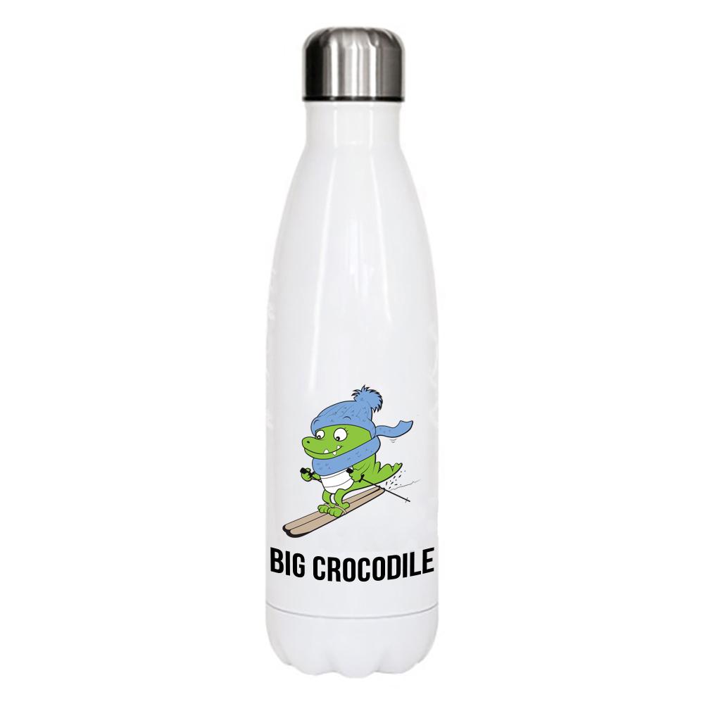 White Metal Bottle - Choose Your Croc