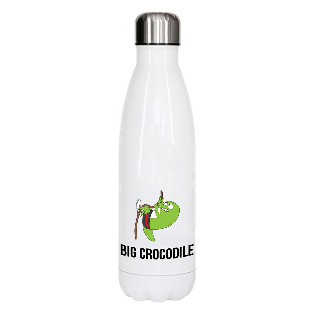 White Metal Bottle - Choose Your Croc