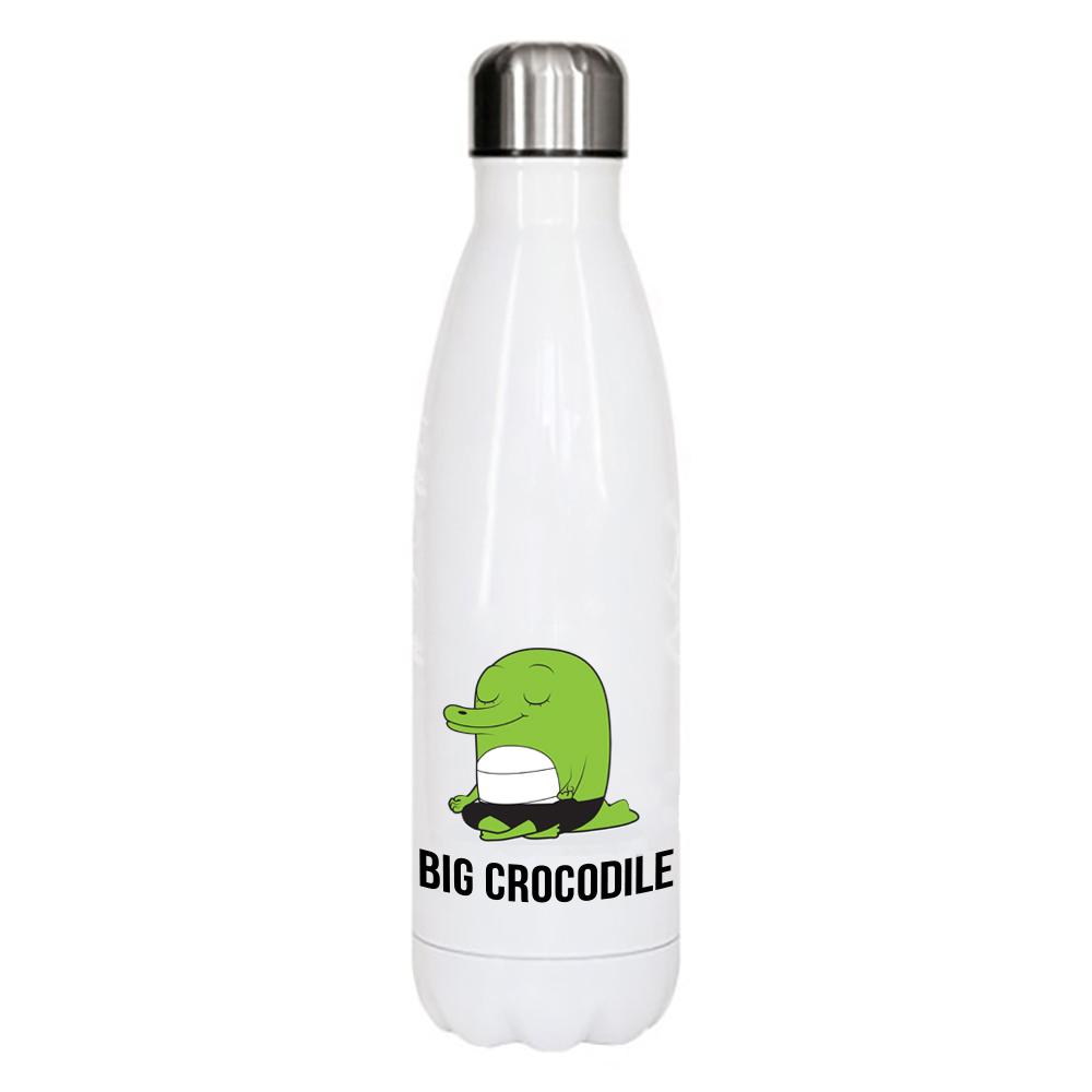 White Metal Bottle - Choose Your Croc