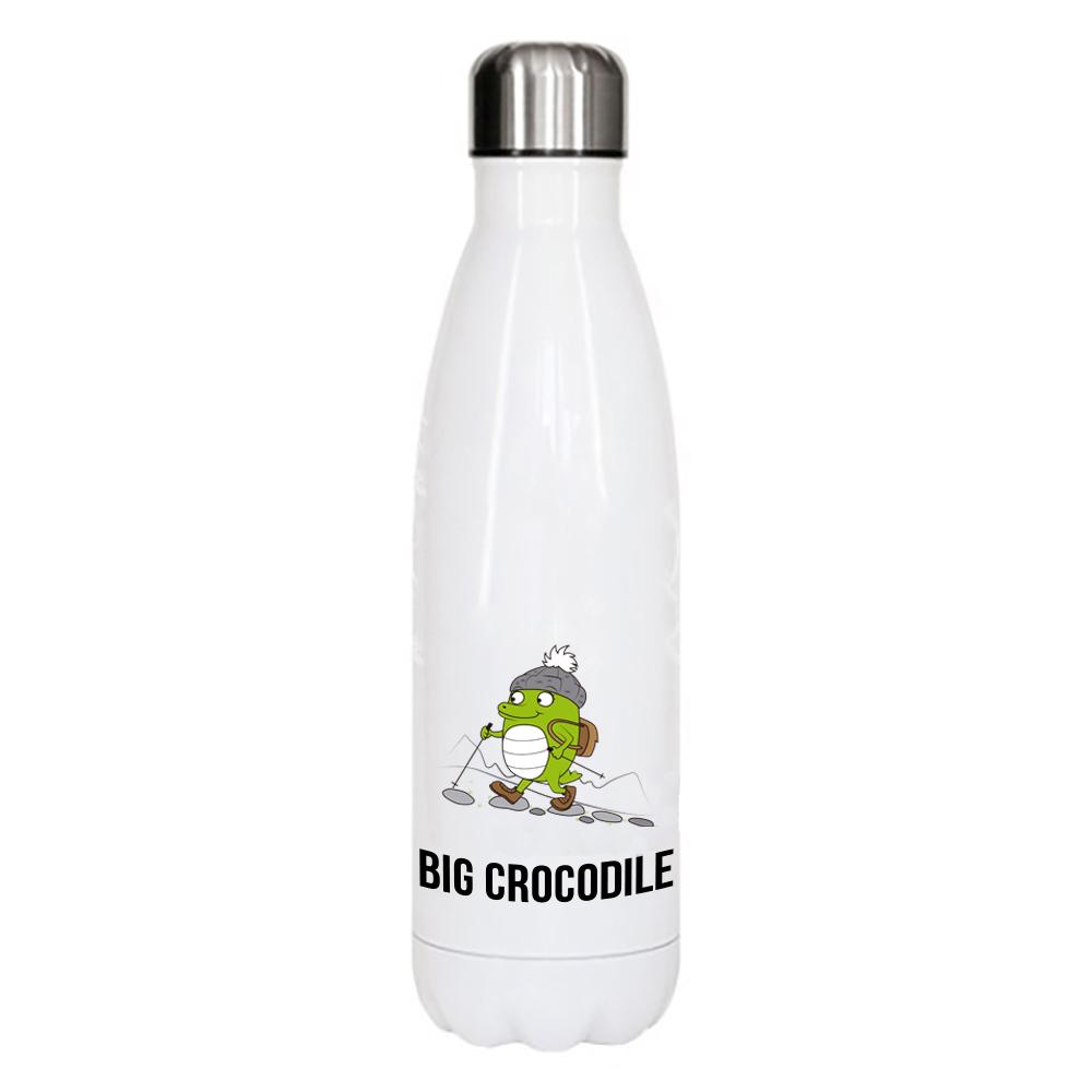 White Metal Bottle - Choose Your Croc