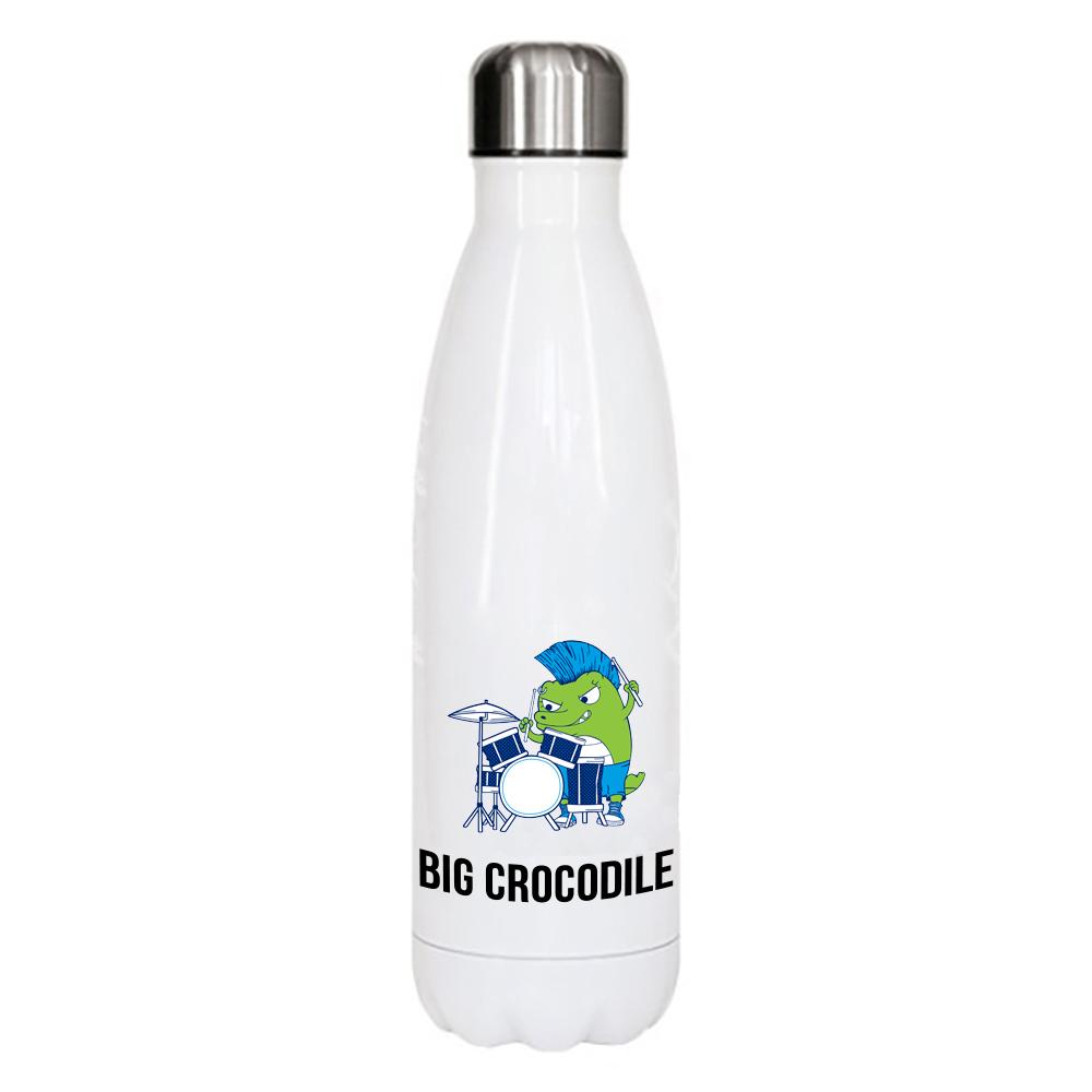 White Metal Bottle - Choose Your Croc