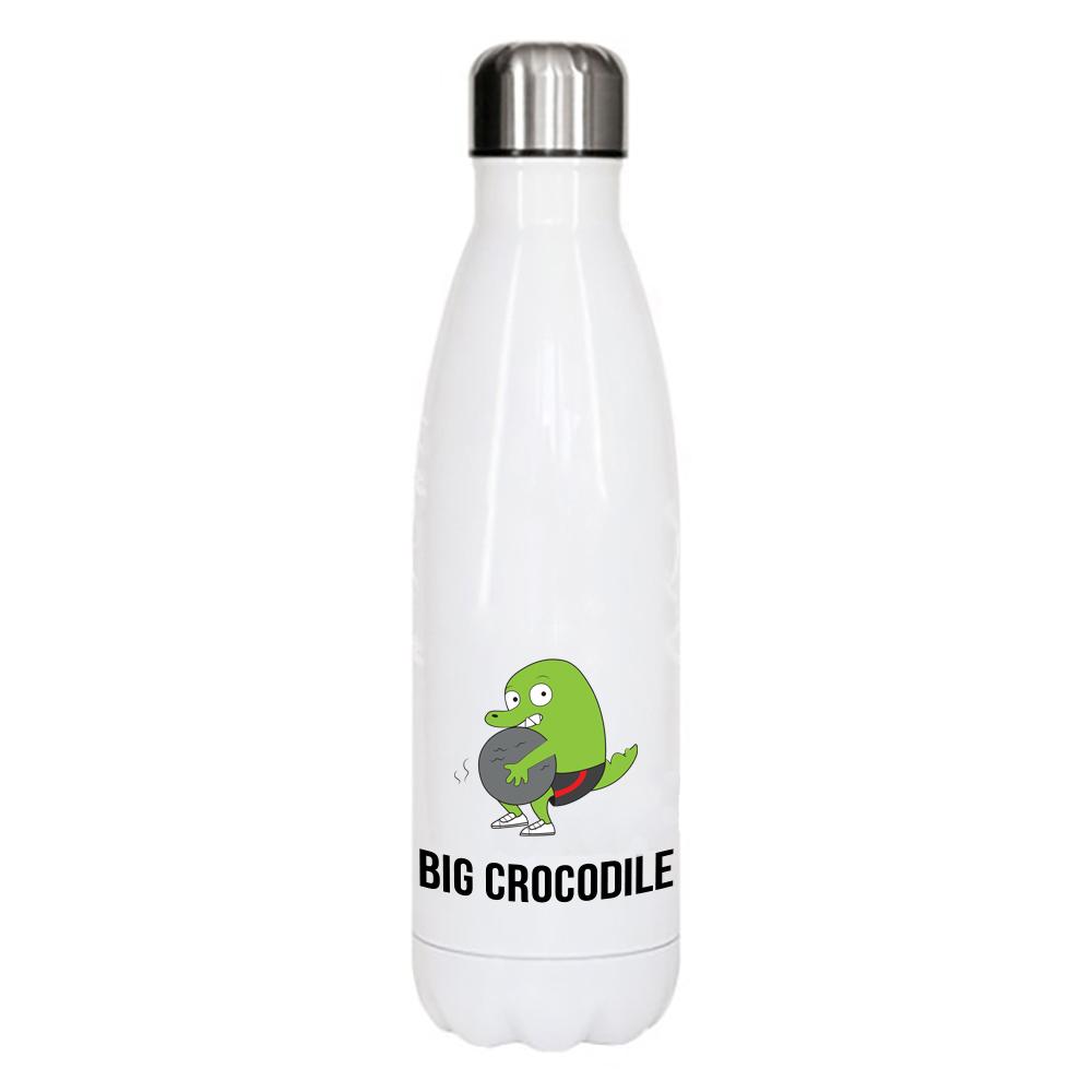 White Metal Bottle - Choose Your Croc
