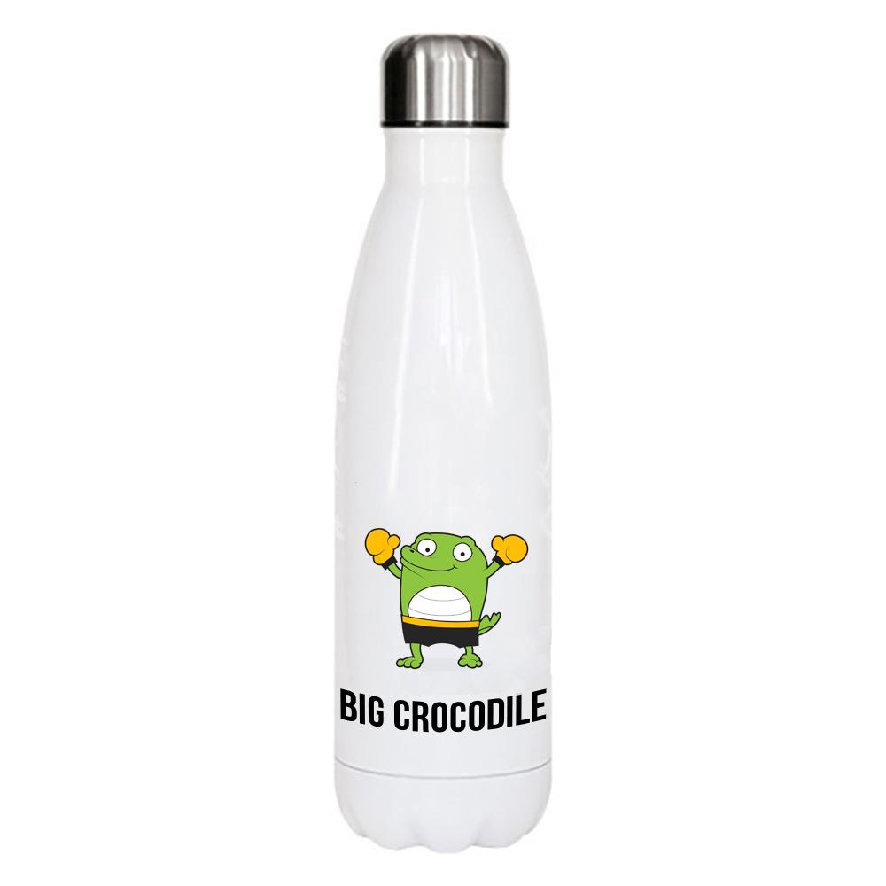 White Metal Bottle - Choose Your Croc