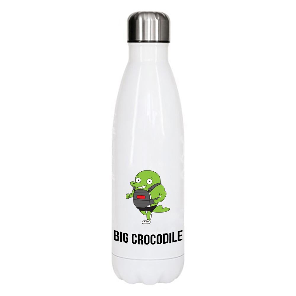 White Metal Bottle - Choose Your Croc