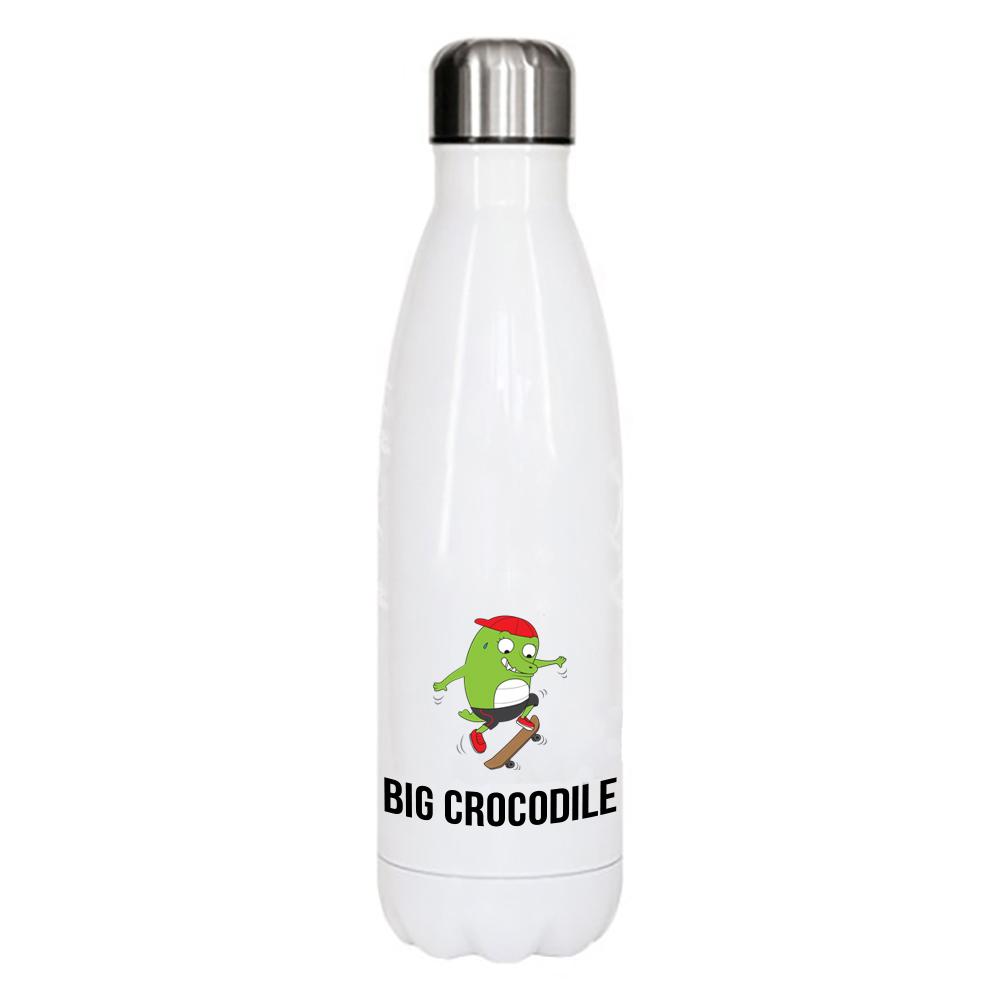 White Metal Bottle - Choose Your Croc