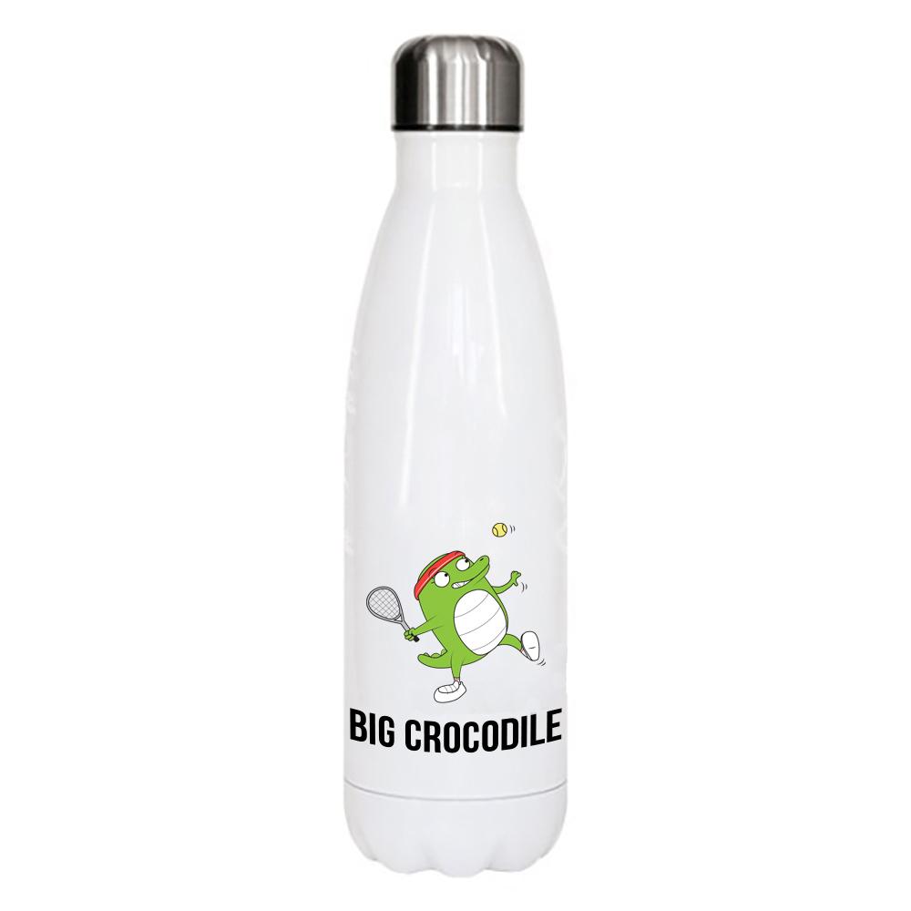 White Metal Bottle - Choose Your Croc