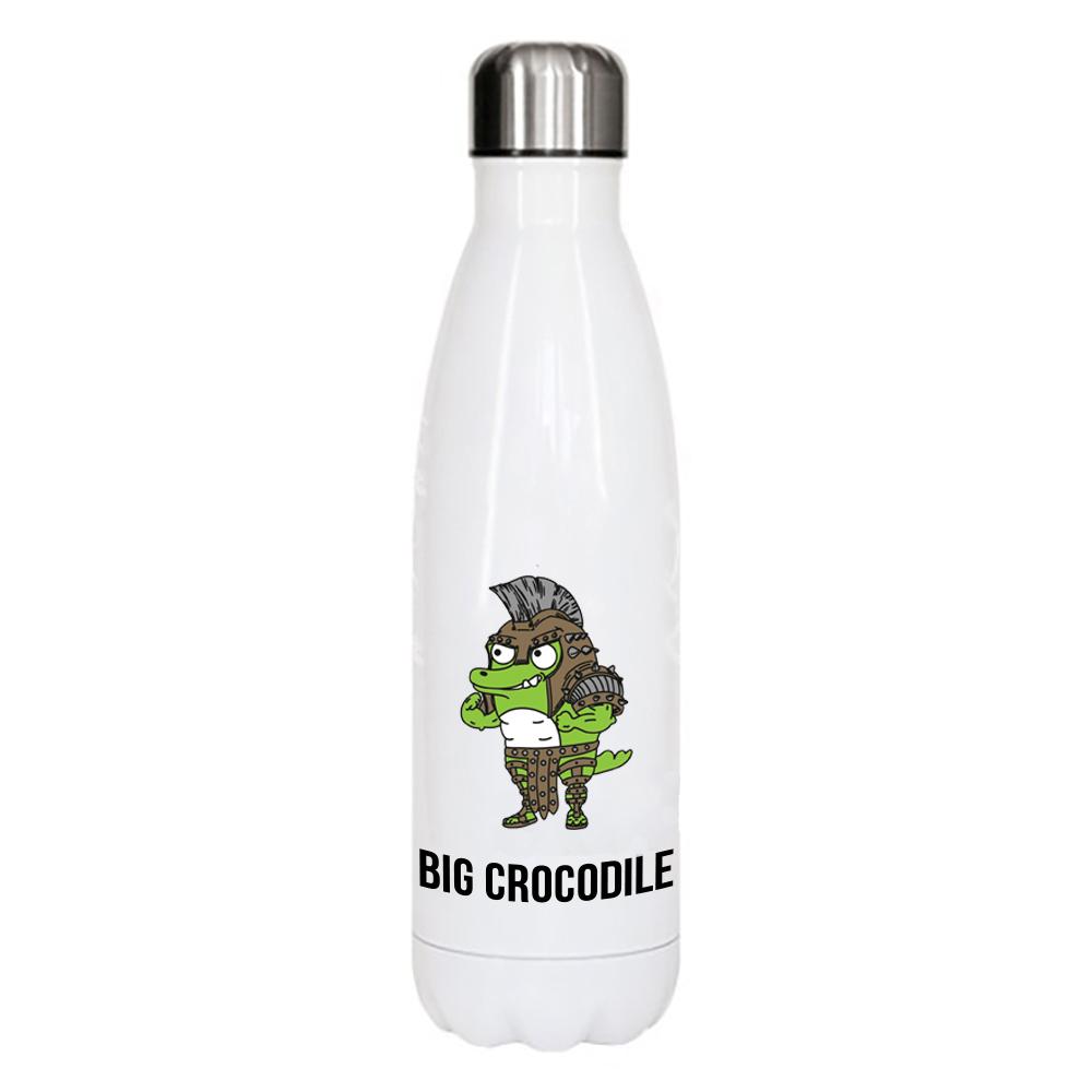 White Metal Bottle - Choose Your Croc