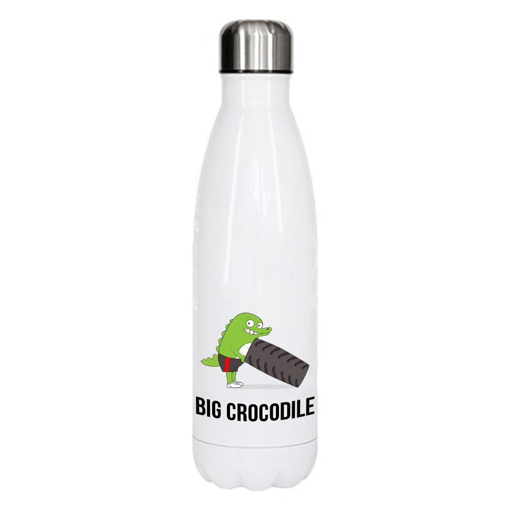 White Metal Bottle - Choose Your Croc