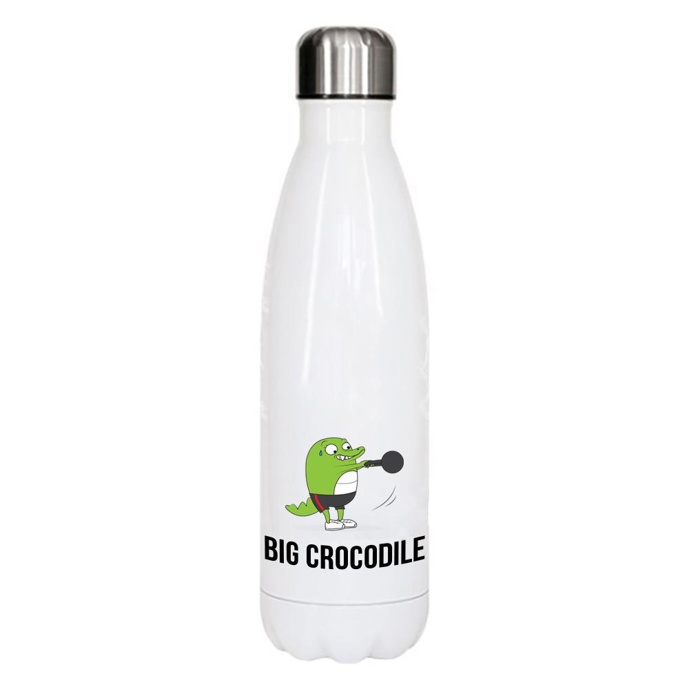 White Metal Bottle - Choose Your Croc