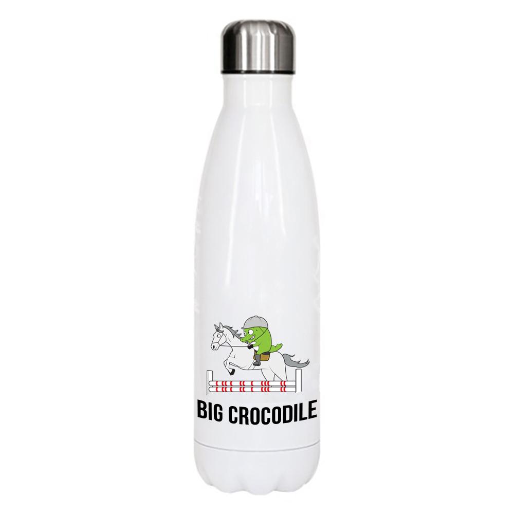 White Metal Bottle - Choose Your Croc