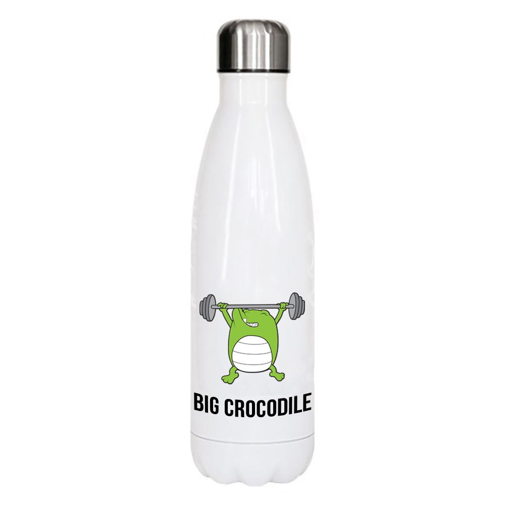 White Metal Bottle - Choose Your Croc