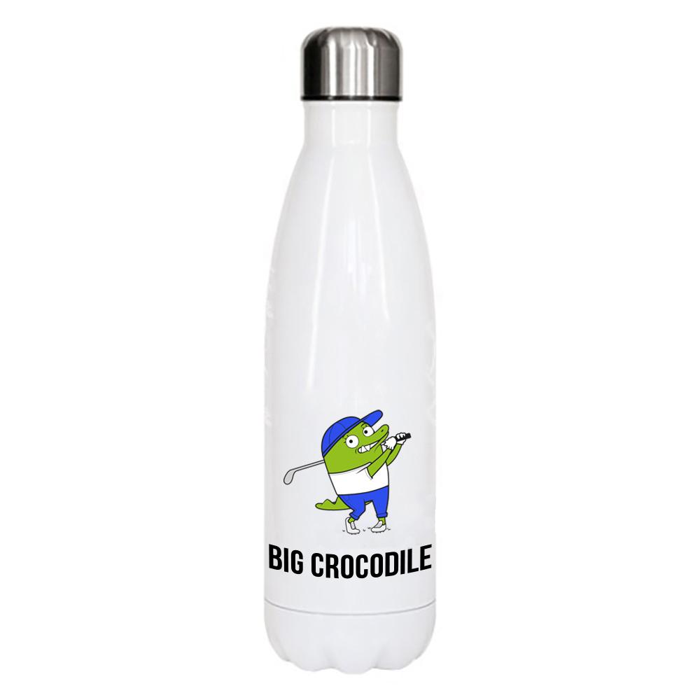 White Metal Bottle - Choose Your Croc