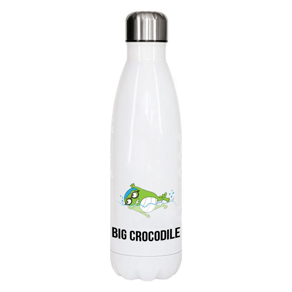 White Metal Bottle - Choose Your Croc