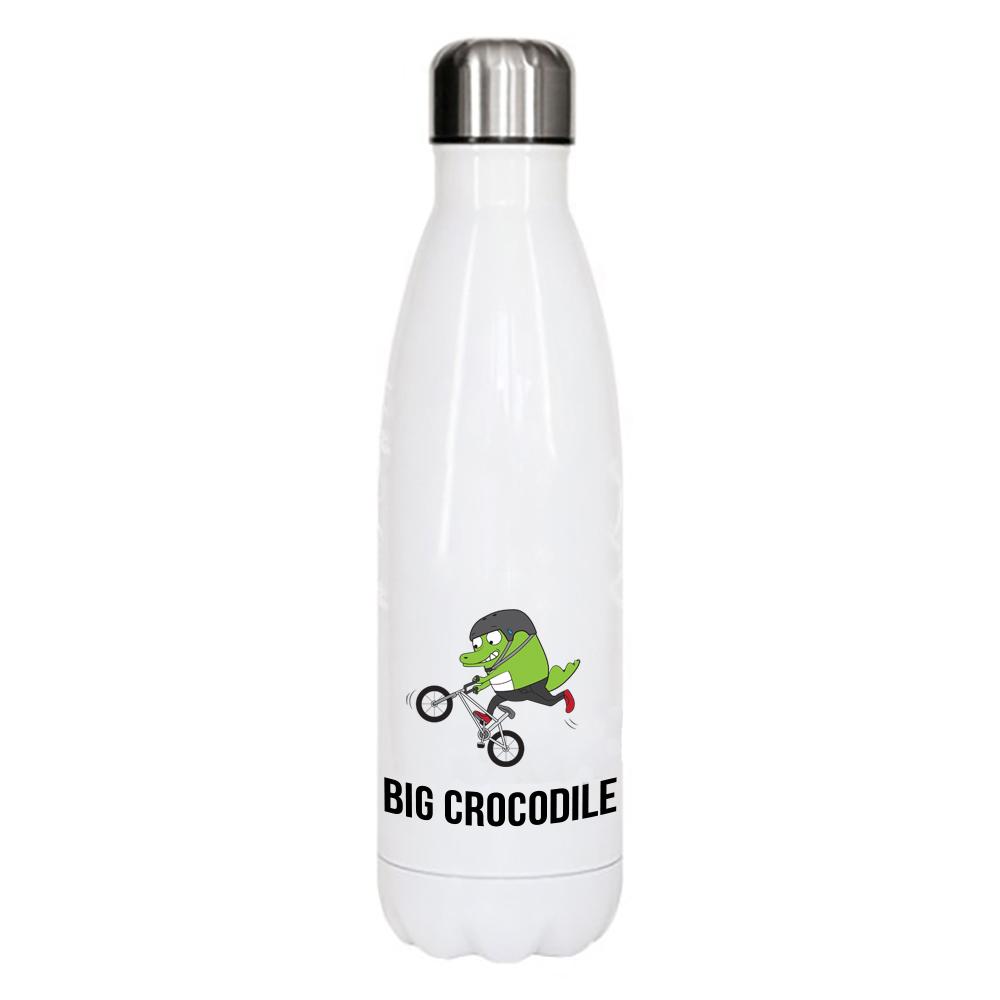 White Metal Bottle - Choose Your Croc