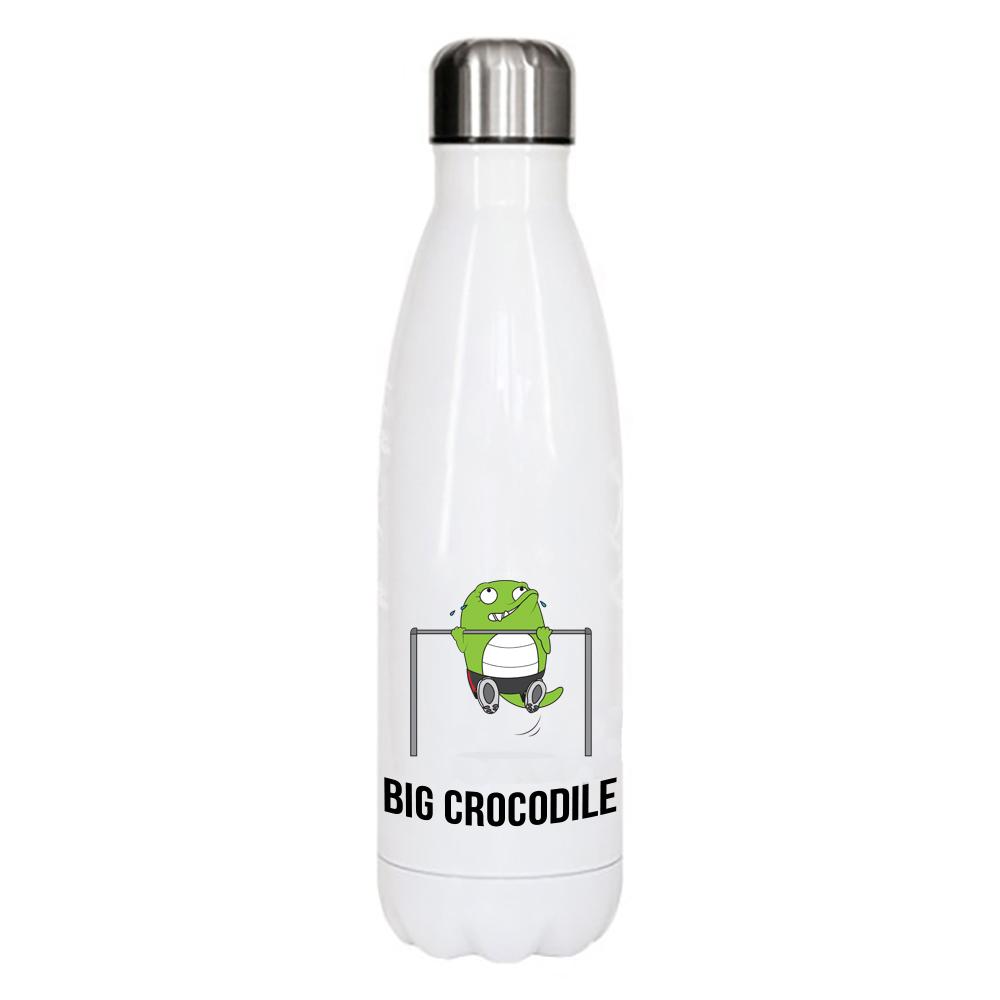 White Metal Bottle - Choose Your Croc